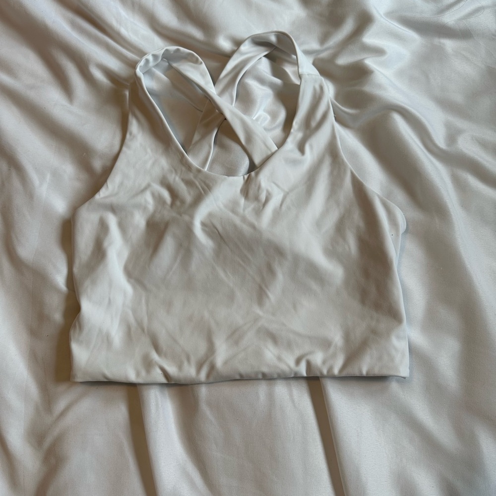 White athletic top